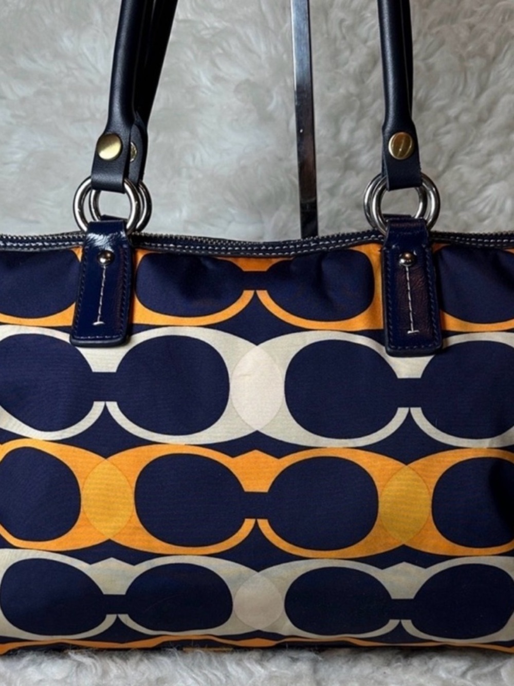 Coach 2013 Linear Satchel - Picture 3 of 12